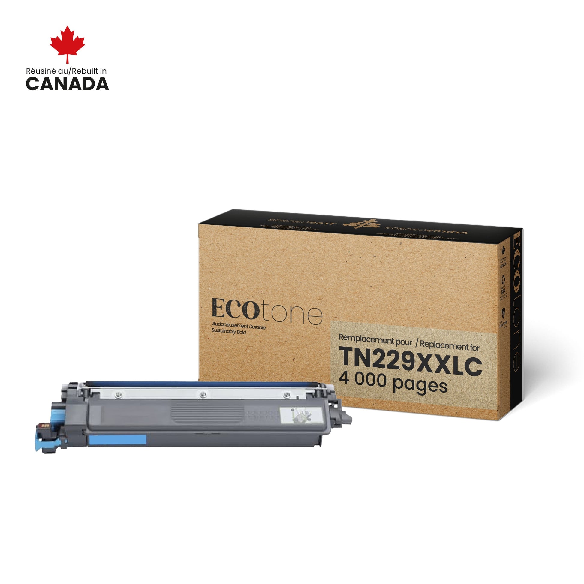 Brother TN229XXLC Reman Ecotone Cyan 4K - by Ecotone