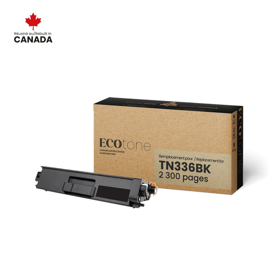 Brother TN336BK Toner Cartridge Remanufactured Black 4K-Ecotone