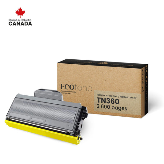 Brother TN360 Toner Cartridge Remanufactured 2.6K-Ecotone