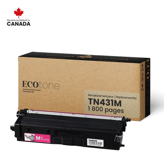 Brother TN431M Toner Cartridge Remanufactured Magenta 1.8K-Ecotone