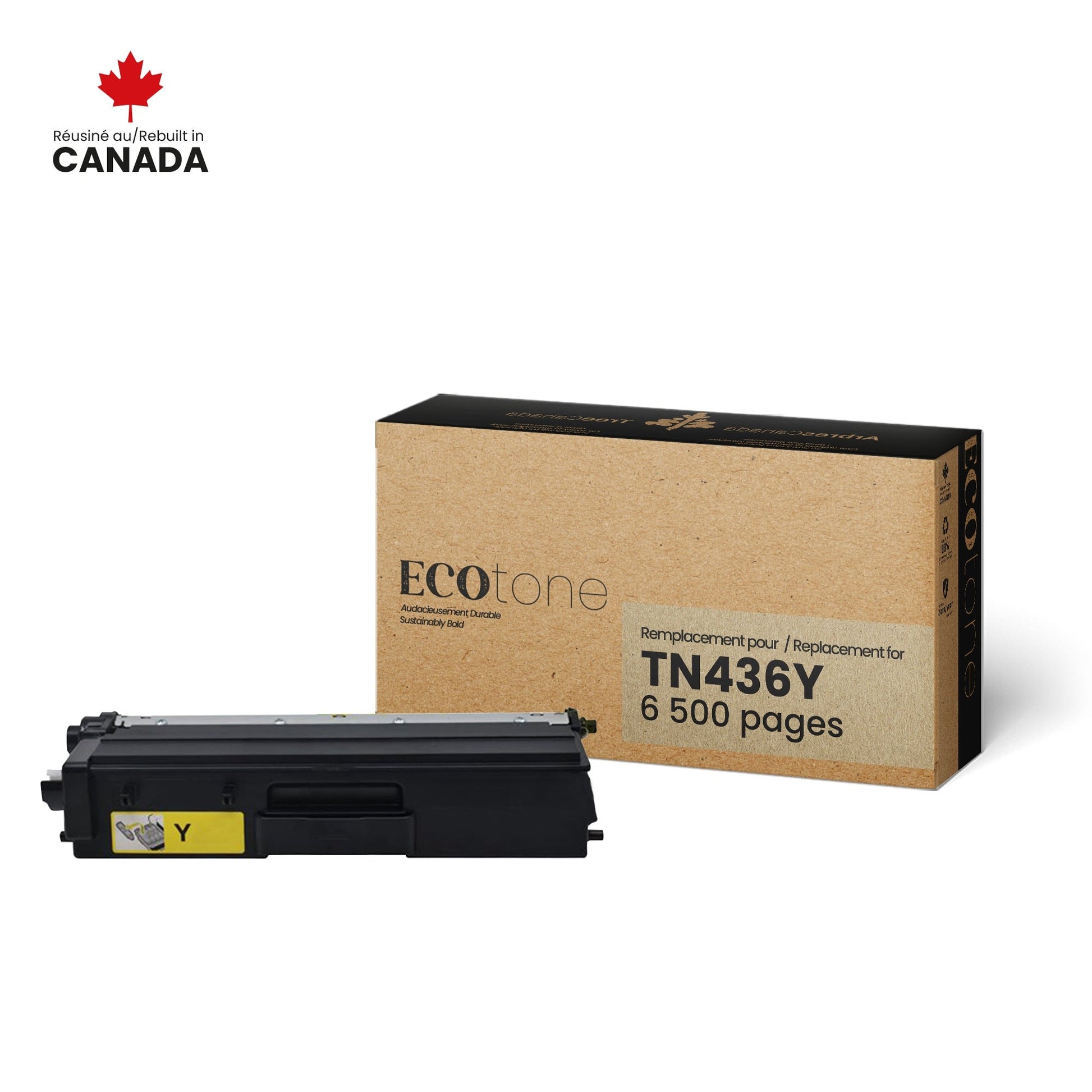 Brother TN-436Y Toner Cartridge Remanufactured Yellow 6.5K