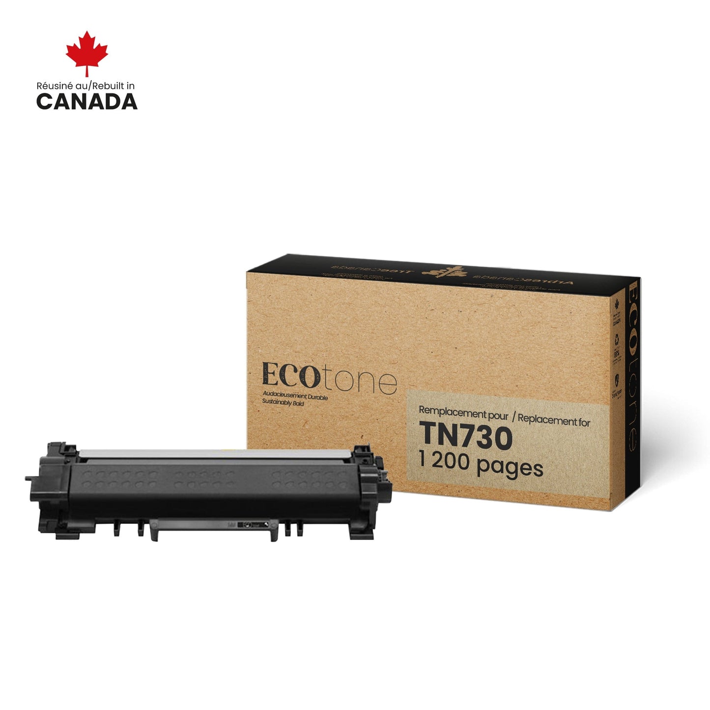 Brother TN730 Toner Cartridge Remanufactured 1.2K-Ecotone