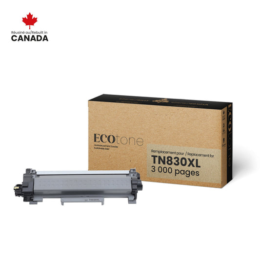 Brother TN830XL Toner Cartridge Remanufactured 3K-Ecotone