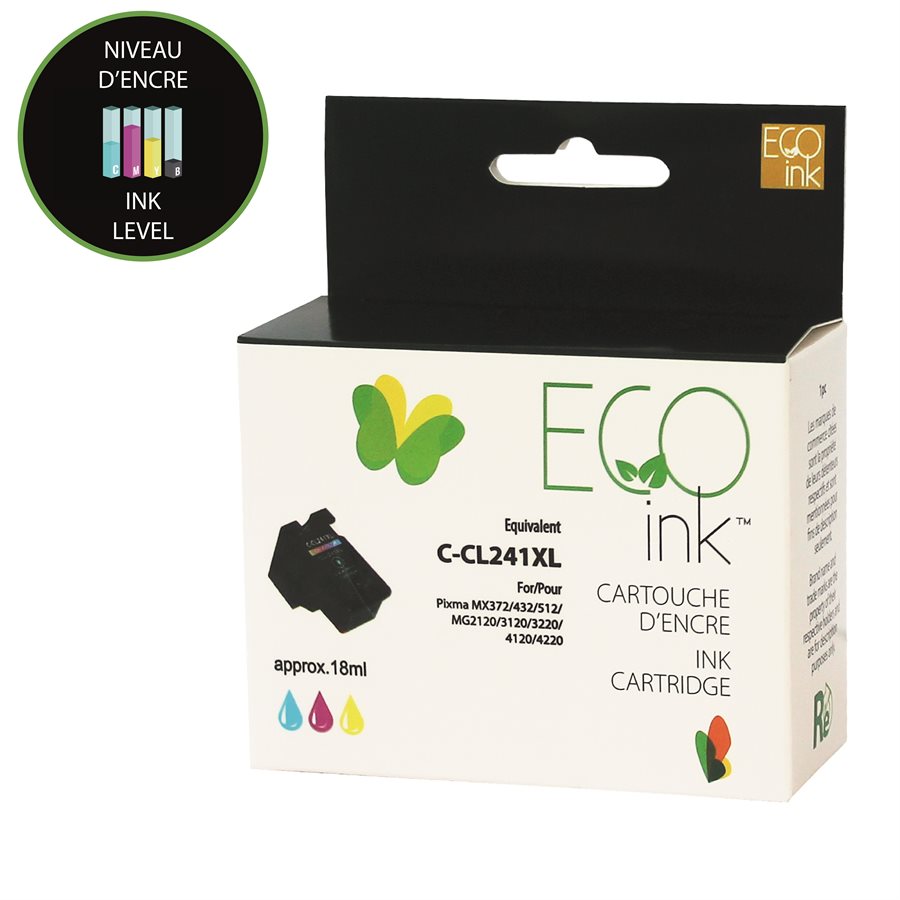 Canon CL-241XL Remanufactured Ink Cartridge Color-EcoInk