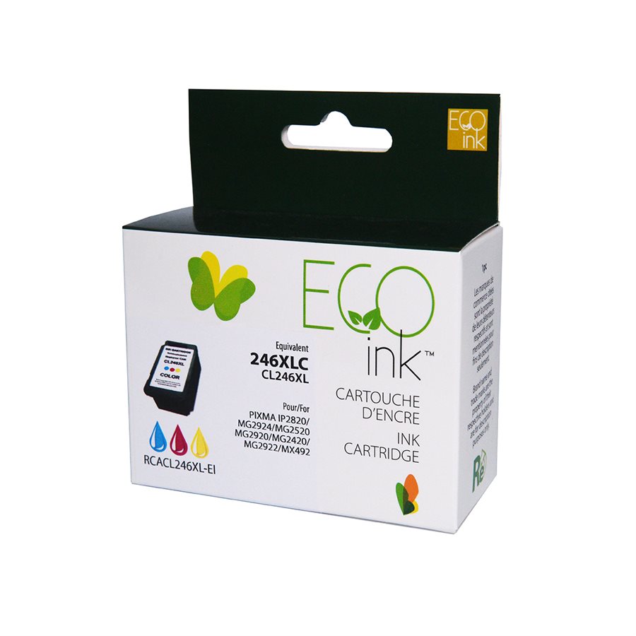 Canon CL-246XL Remanufactured Ink Cartridge Color-EcoInk
