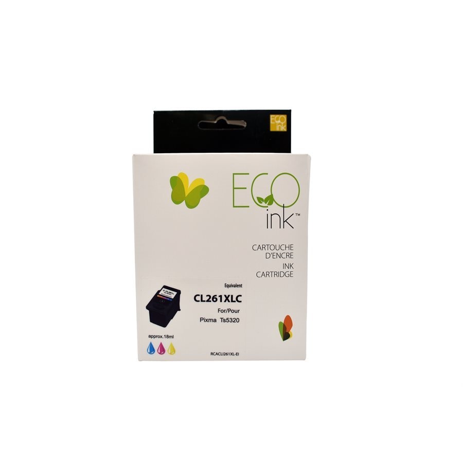 Canon CL-261XL Remanufactured Ink Cartridge Color-EcoInk