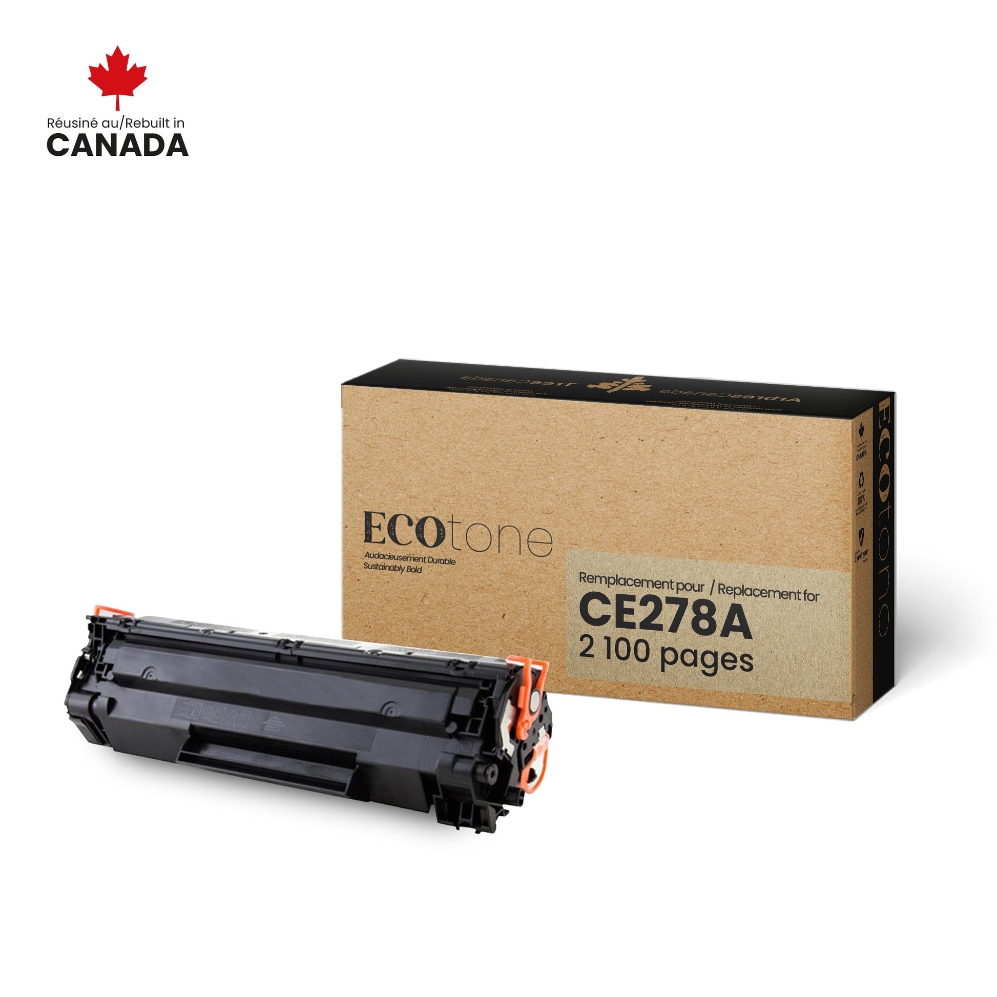 HP CE278A Toner Cartridge Remanufactured 2.1K-Ecotone