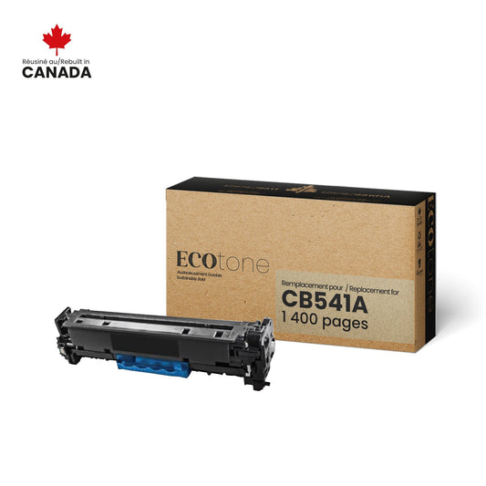 HP CB541A Toner Cartridge Remanufactured Cyan 1.4K-Ecotone