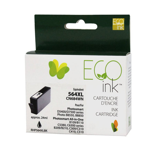 HP 564XL CN684WN Remanufactured Ink Cartridge Black-EcoInk