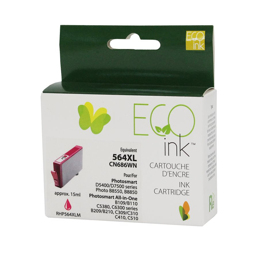 HP 564XL CN686WN/CB324 Remanufactured Ink Cartridge Magenta-EcoInk