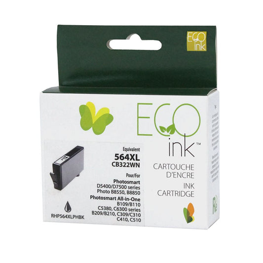 HP 564XL CB322 Remanufactured Ink Cartridge Photo Black-EcoInk