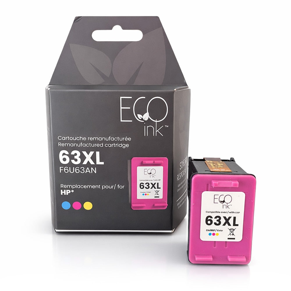 HP 63XL F6U63AN Remanufactured Ink Cartridge Color