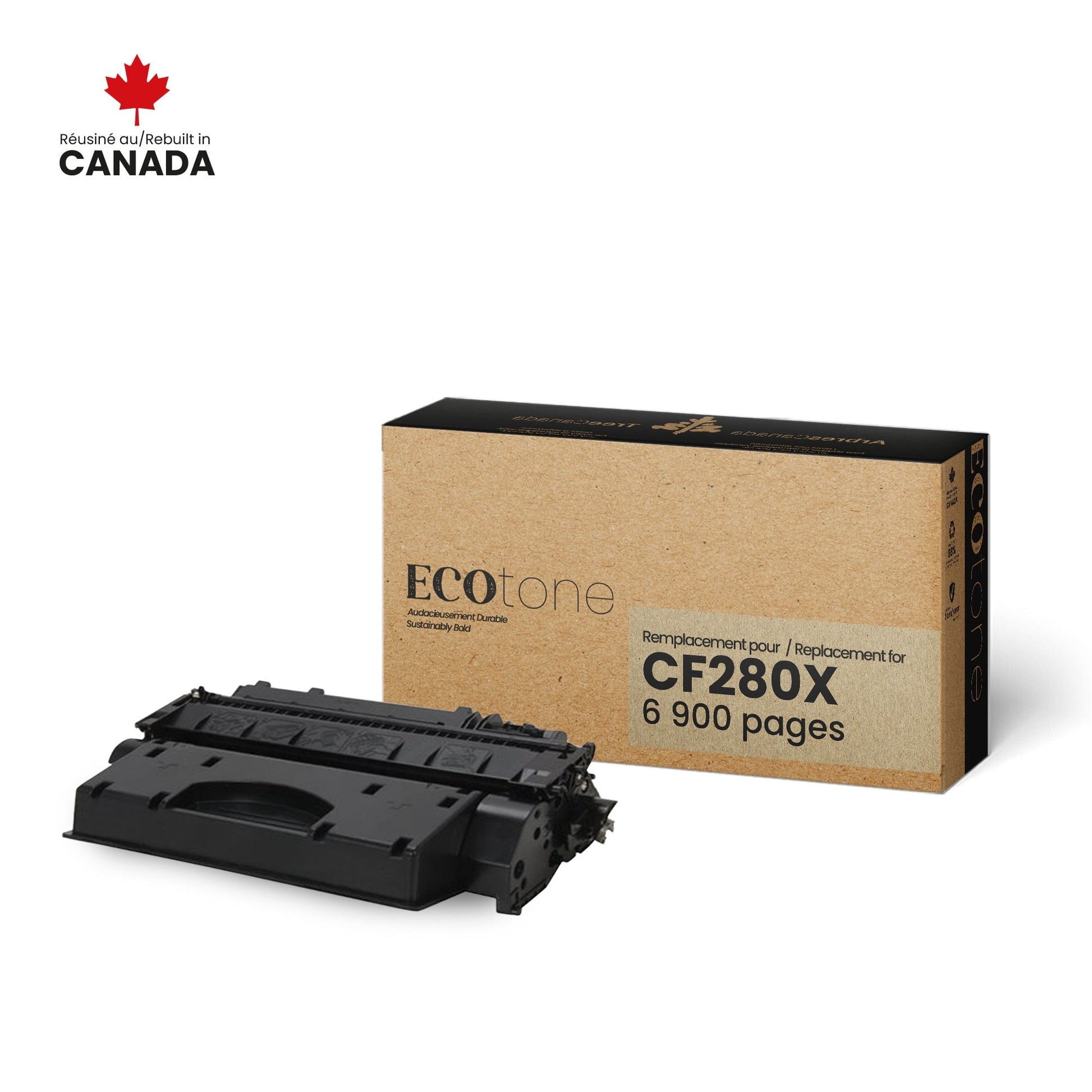 HP CF280X Toner Cartridge Remanufactured 6.9K-Ecotone