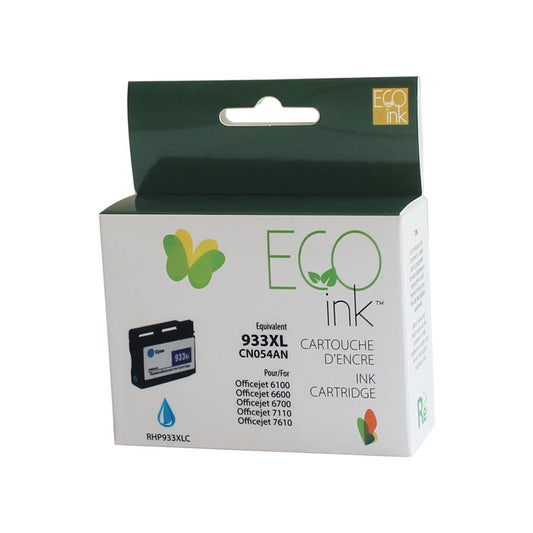 HP 933XL CN054AE Cyan Remanufactured Ink Cartridge-EcoInk
