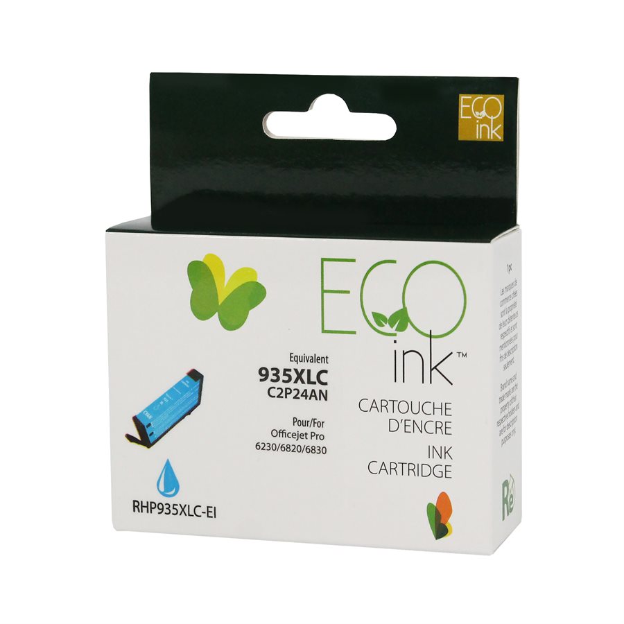 HP 935XL C2P24AN Cyan Remanufactured Ink Cartridge-EcoInk