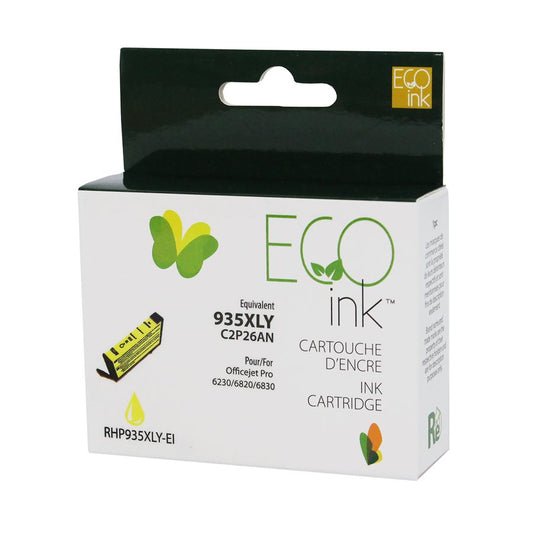 HP 935XL C2P26AN Yellow Remanufactured Ink Cartridge-EcoInk