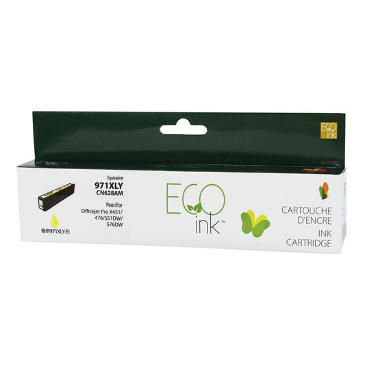 HP 971XL CN628AE Yellow Remanufactured Ink Cartridge-EcoInk