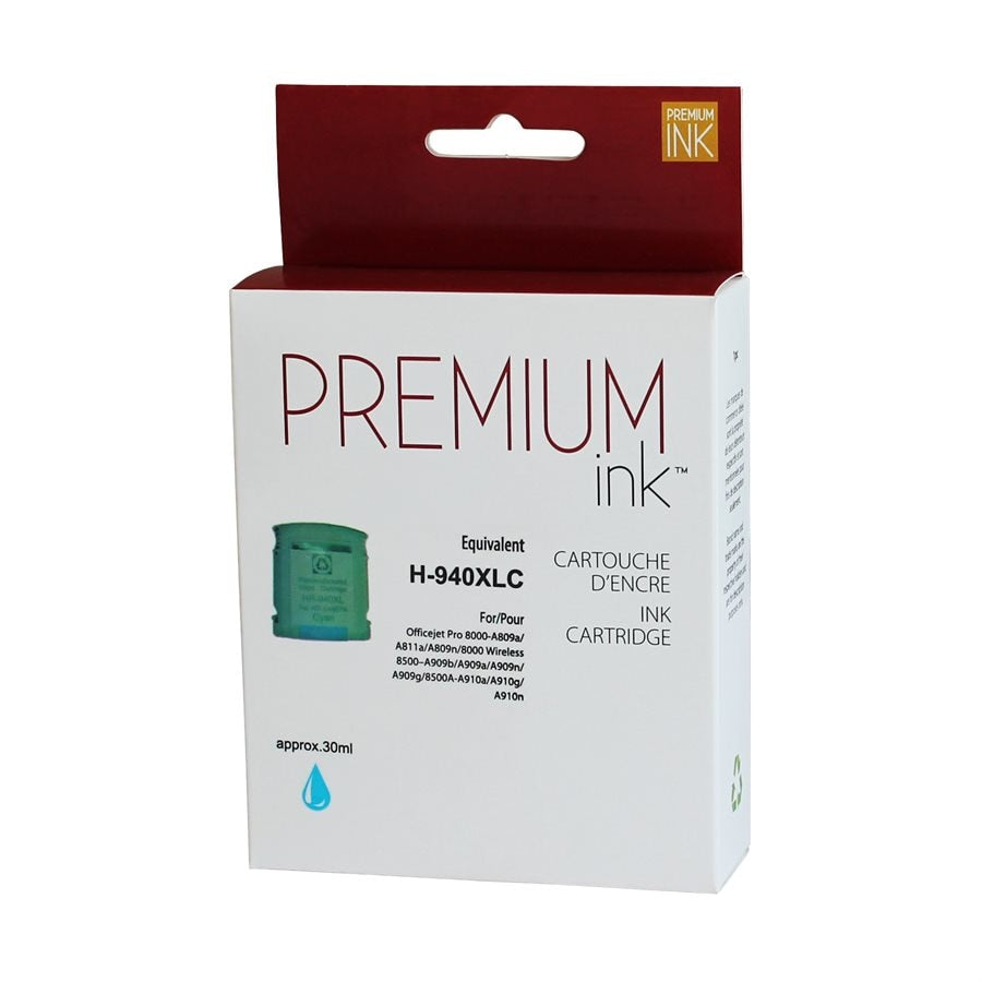 HP 940XL C4907A Cyan Remanufactured Ink Cartridge-Premium Ink