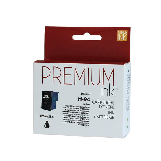 HP 94 C8765W Remanufactured Ink Cartridge Black-Premium Ink