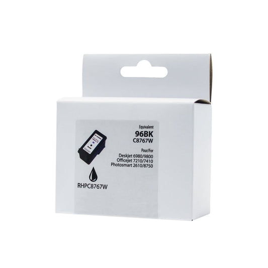HP 96 C8767W Remanufactured Ink Cartridge Black Neutral Box -Premium Ink