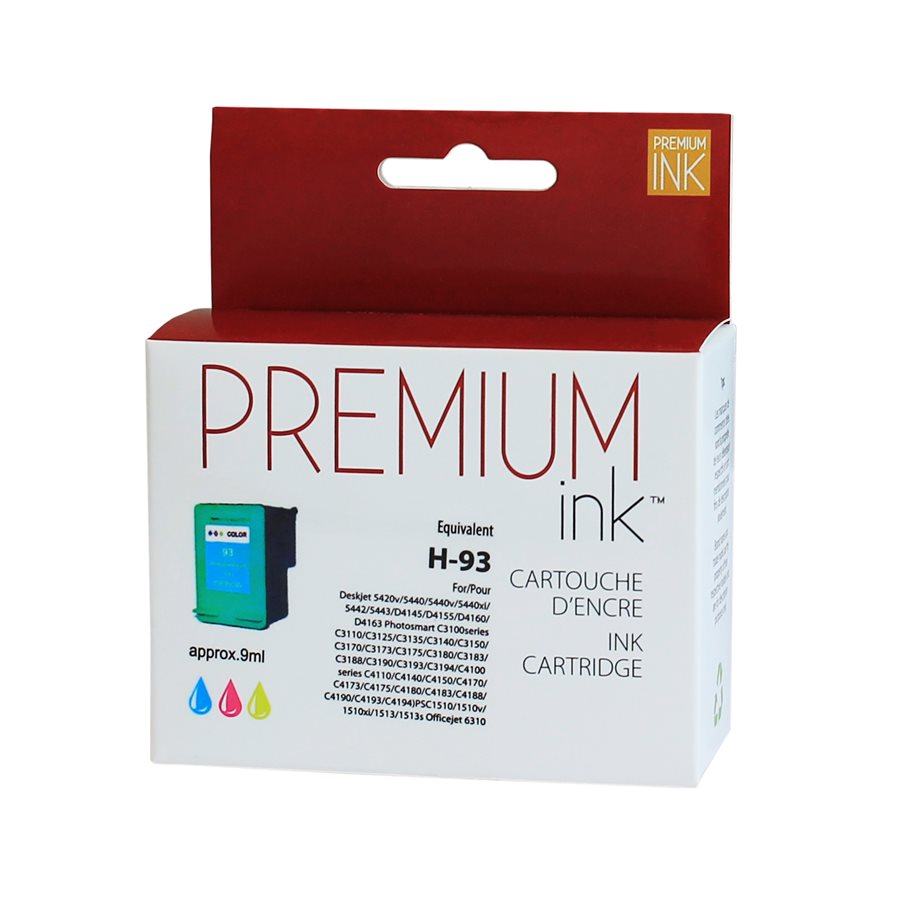 HP 93 C9361W Remanufactured Ink Cartridge Colour-Premium Ink
