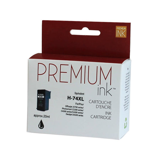 HP 74XL/CB336W Remanufactured Ink Cartridge Black-Premium Ink