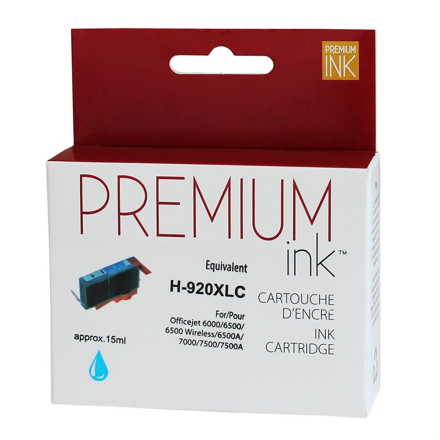 HP 920XL CD972A New Compatible Ink Cartridge Cyan-Premium Ink