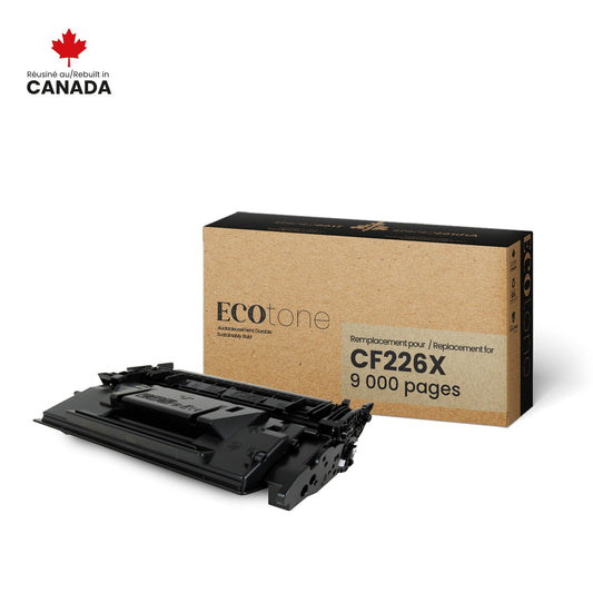 HP CF226X Toner Cartridge Remanufactured 9K-Ecotone