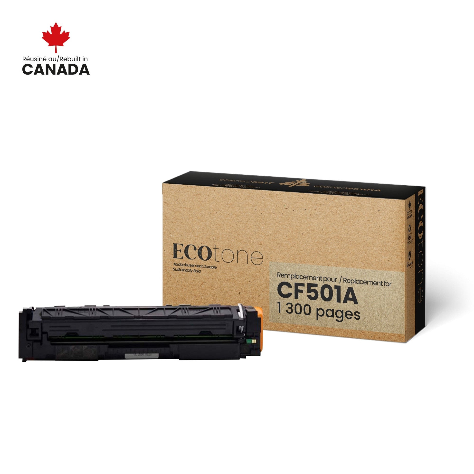 HP CF501X Toner Cartridge Remanufactured Cyan 2.5K-Ecotone