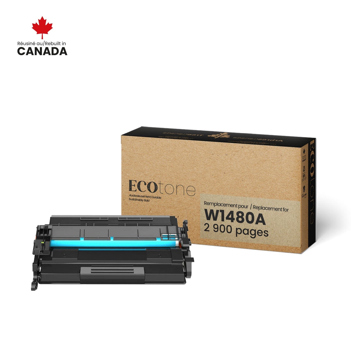 HP W1480A Toner Cartridge Remanufactured Black 2.9K-Ecotone