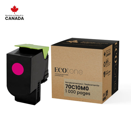 Lexmark 70C10M0 Toner Cartridge Remanufactured Magenta 1K-Ecotone