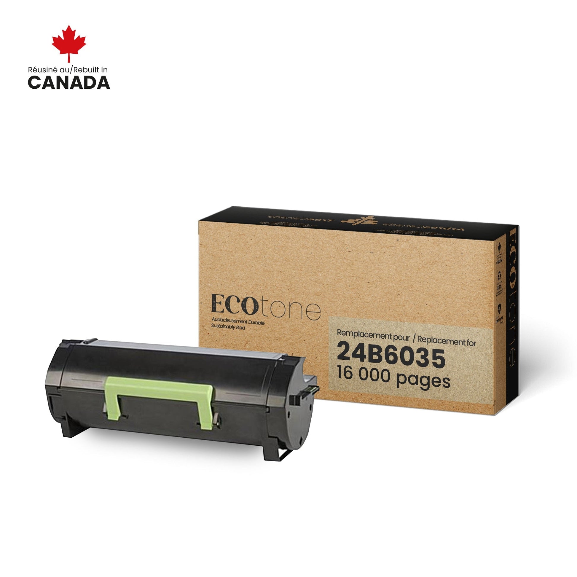 Lexmark 24B6035 Toner Cartridge Remanufactured 16K-Ecotone