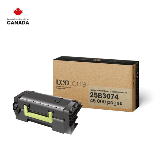 Lexmark 25B3074 Toner Cartridge Remanufactured Black 45K-Ecotone