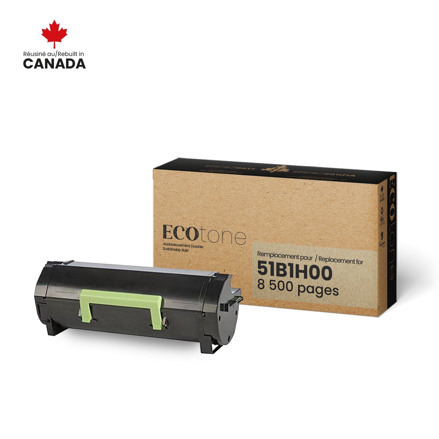 Lexmark 51B1H00 Toner Cartridge Remanufactured 8.5K-Ecotone