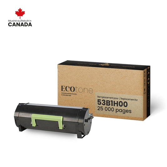 Lexmark 53B1H00 Toner Cartridge Remanufactured 25K-Ecotone