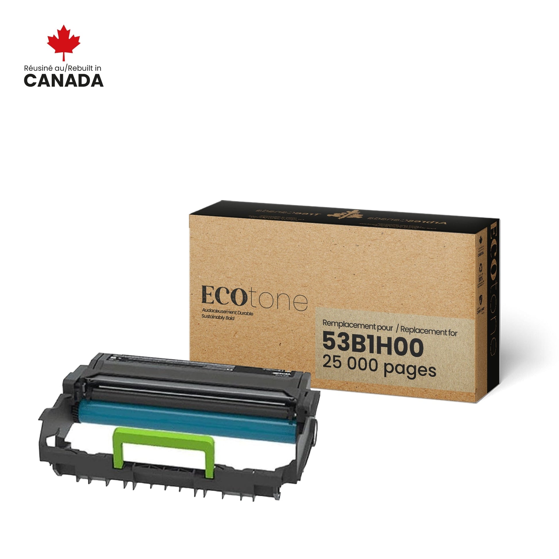 Lexmark 55B0ZA0 Toner Cartridge Remanufactured Photoconductor Unit 40K-Ecotone