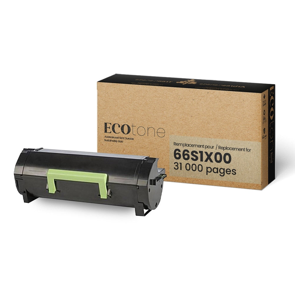 Lexmark 66S1X00 Toner Cartridge Remanufactured Black 31K-Ecotone