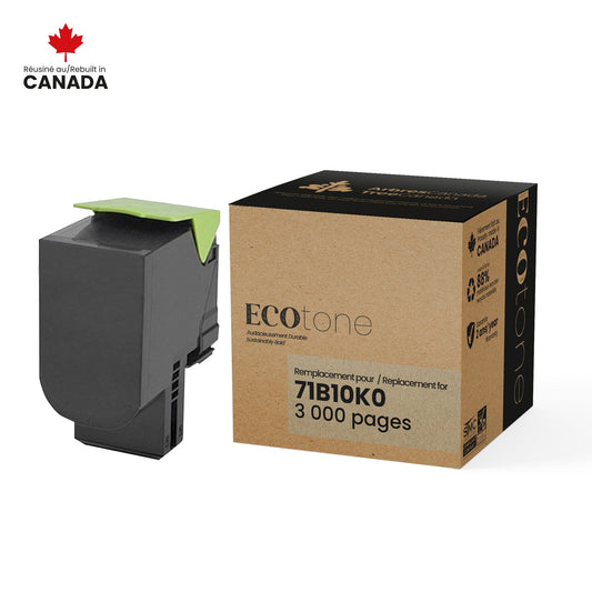 Lexmark 71B10K0 Toner Cartridge Remanufactured Black 3K-Ecotone