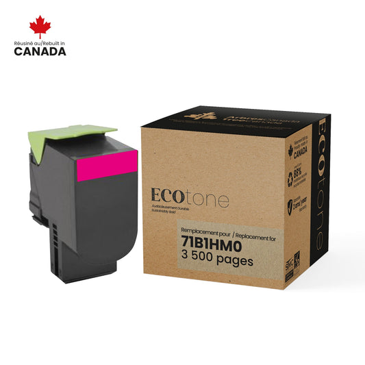 Lexmark 71B1HM0 Toner Cartridge Remanufactured Magenta 3.5K-Ecotone