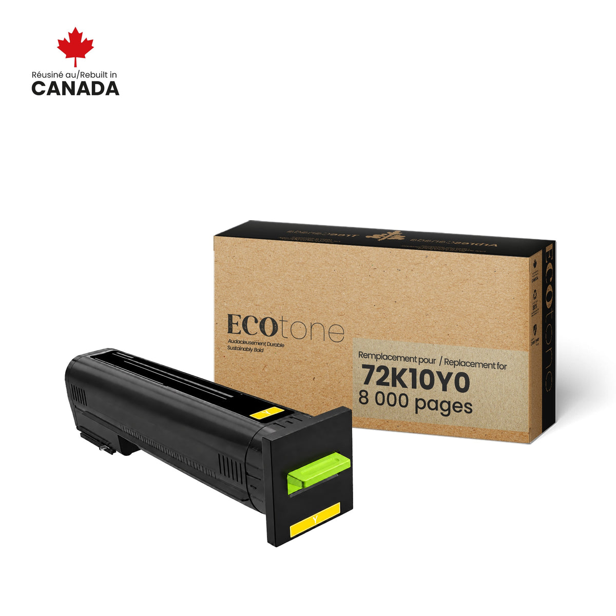 Lexmark 72K10Y0 Remanufactured Toner Cartridge Yellow