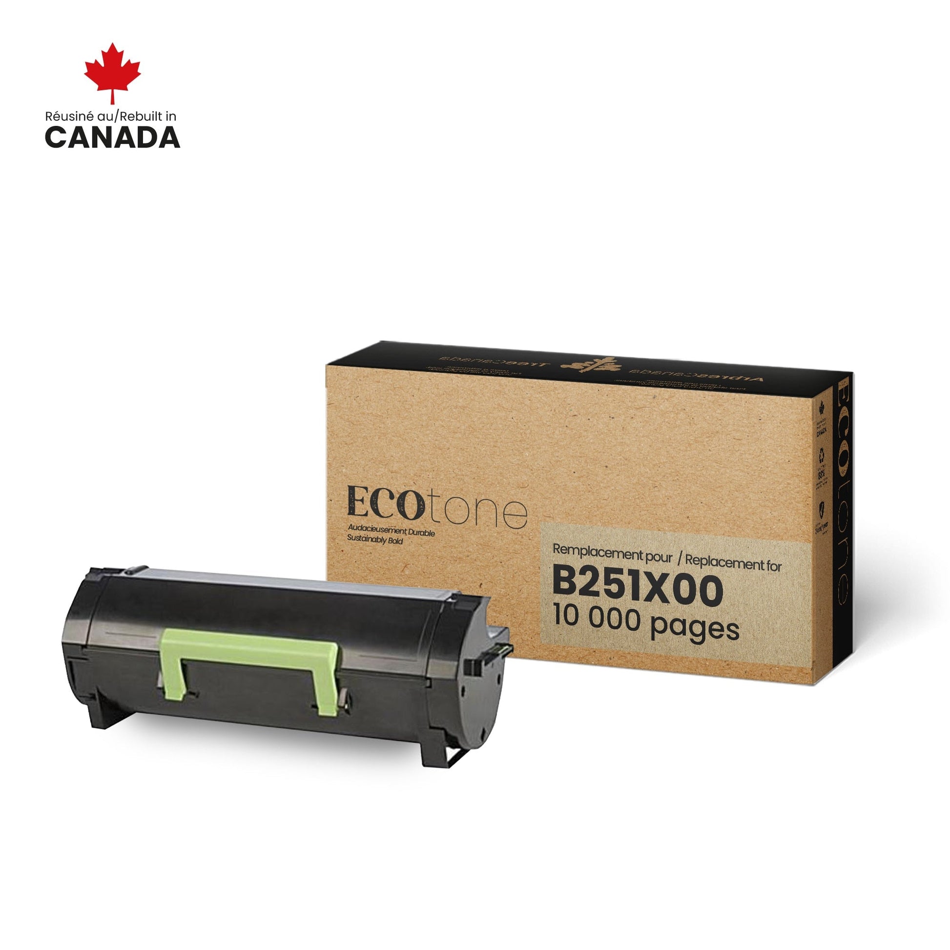 Lexmark B251X00 Toner Cartridge Remanufactured 10K-Ecotone