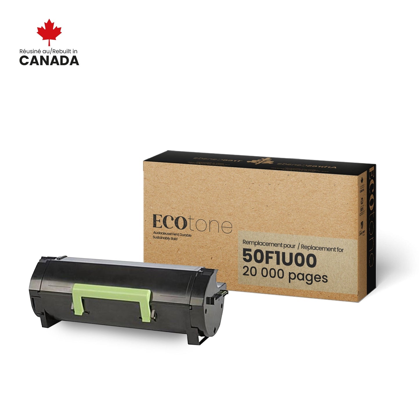 Lexmark 50F1U00 Toner Cartridge Remanufactured 20K-Ecotone