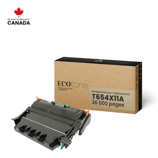 Lexmark T654X11A Toner Cartridge Remanufactured 36K-Ecotone