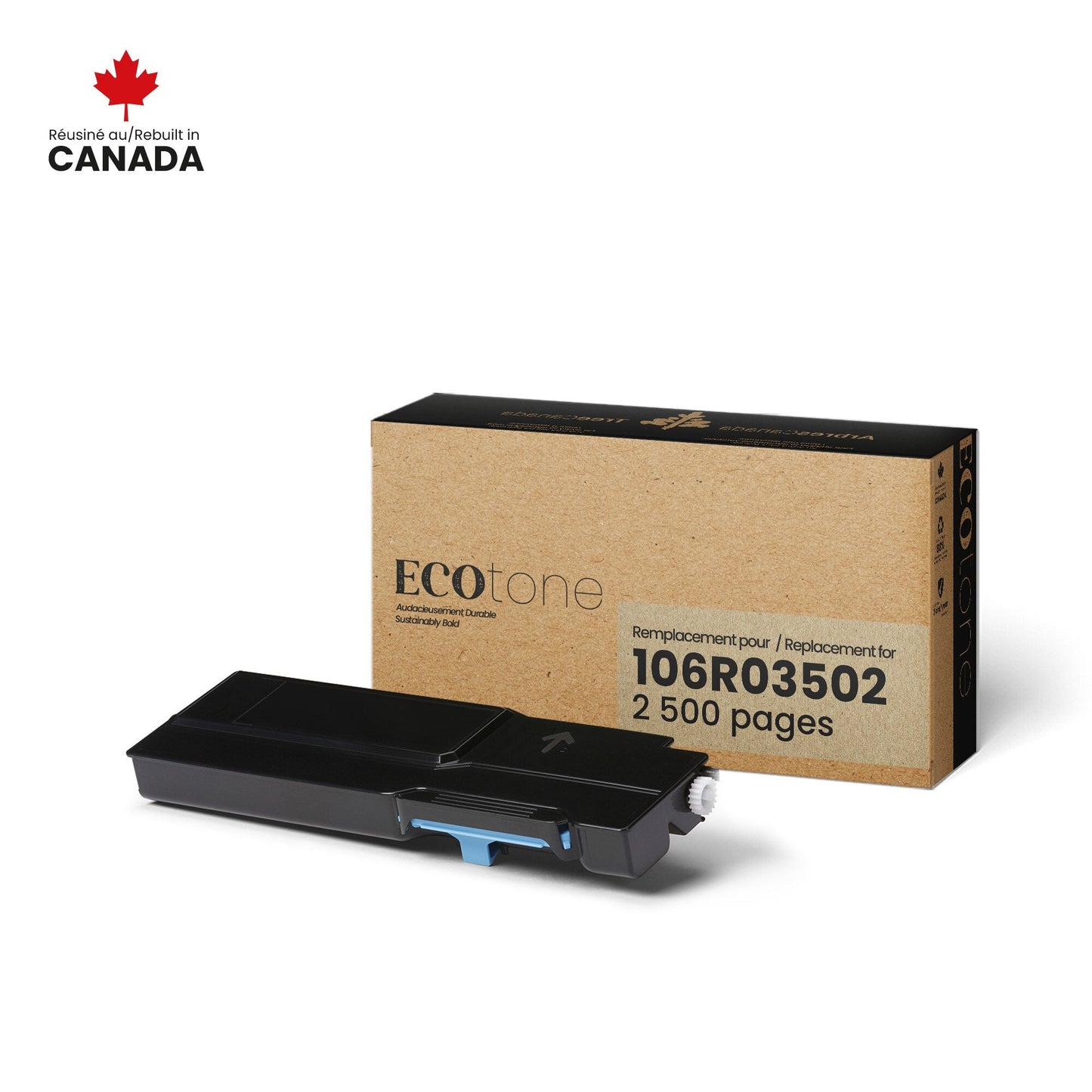 Xerox 106R03502 Remanufactured Toner Cartridge - Ecotone, Made in Canada