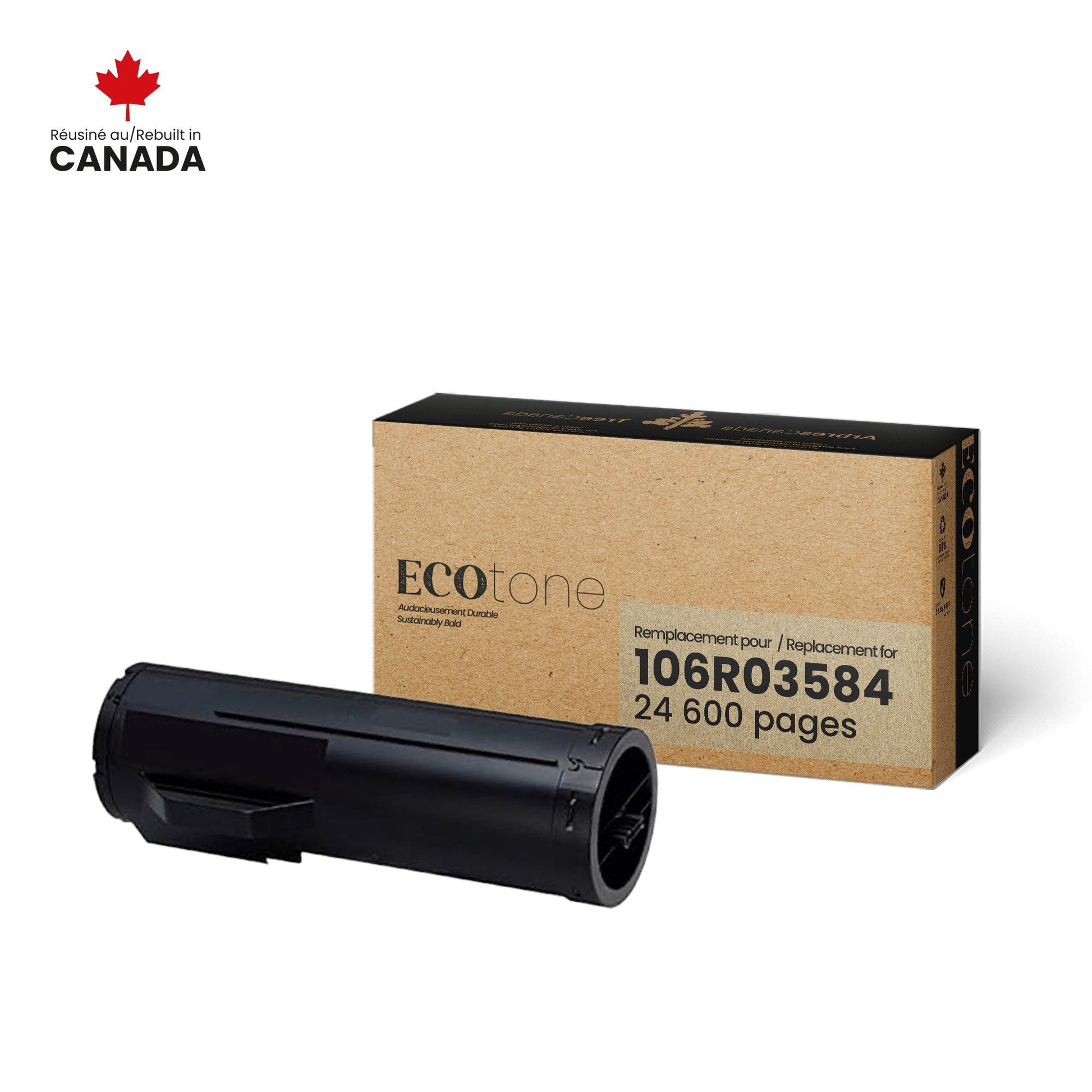 Xerox 106R03584 Remanufactured Toner Cartridge 24.6K - Ecotone, Made in Canada