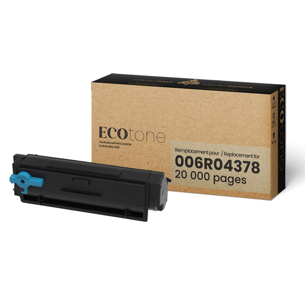 Xerox 006R04378 Remanufactured Toner Cartridge Noir 20K - Ecotone, Made in Canada
