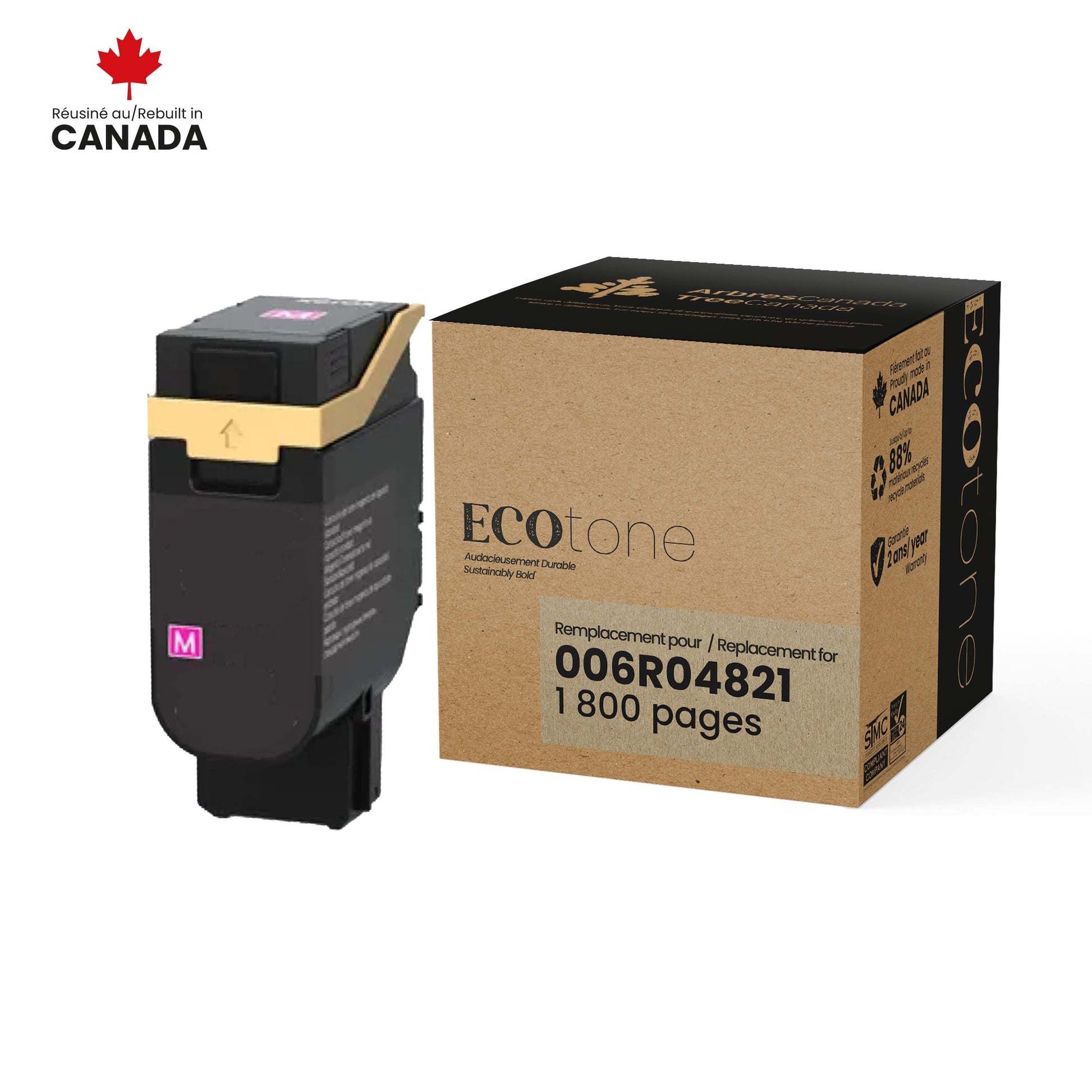 Xerox 006R04821 Reman Ecotone Magenta 1.8K - by Ecotone