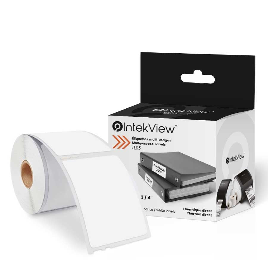 Ergonomic New Compatible OEM Large Labels 2 1/8'' x 2 3/4'' 1 x 320-Intekview