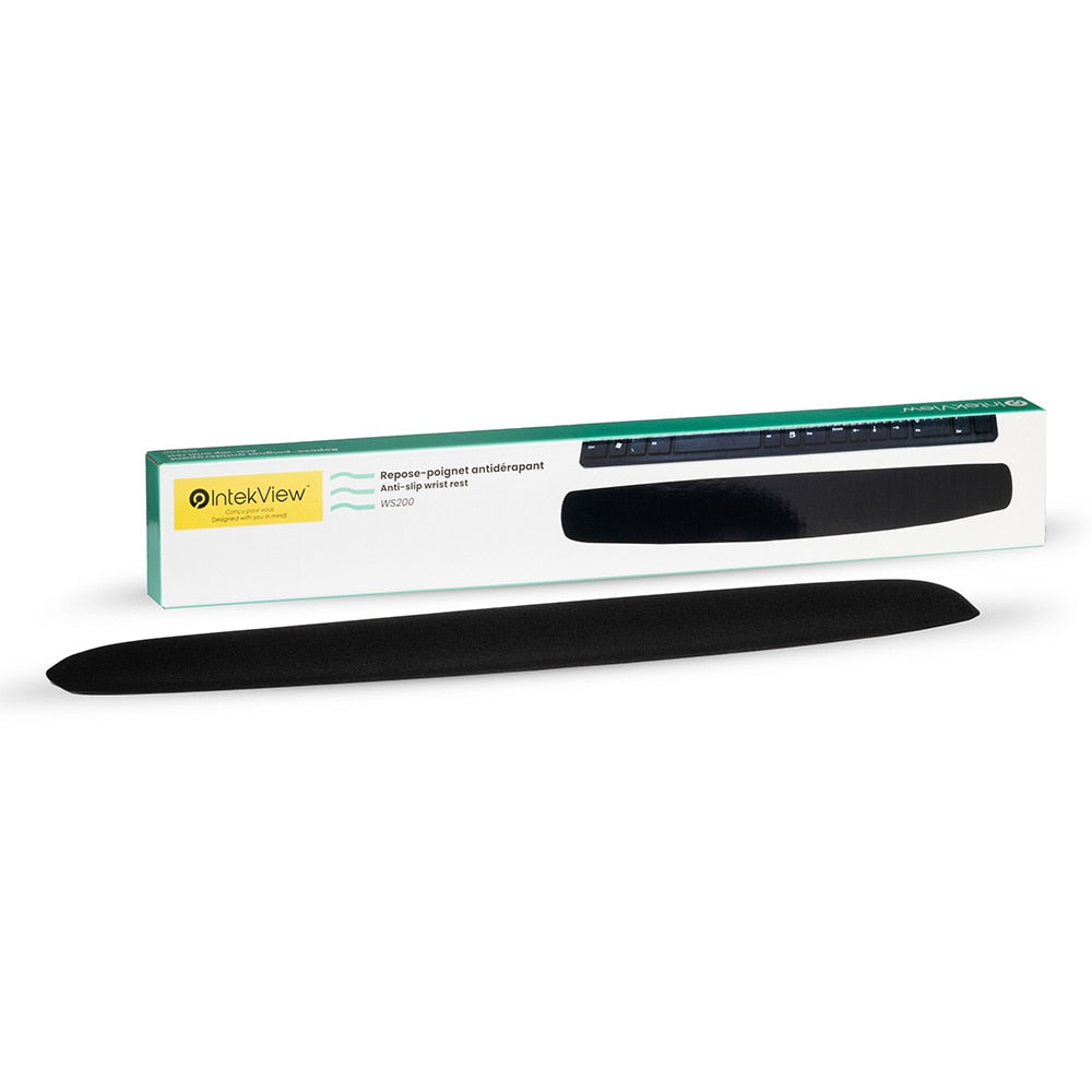 Ergonomic New Compatible Anti-Slip Wrist Rest Pad Black Silicone-Intekview