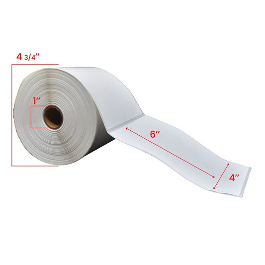 4x6 inch Direct Thermal New Compatible Labels 1 inch Core 500-Premium Tape